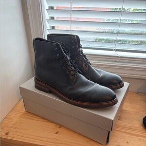 Johnston and Murphy Black Leather Men's Boots 11M